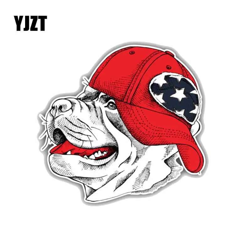 YJZT 13 2*12 5 см наклейка на автомобиль в виде головы собаки|car decoration|staffordshire bull terriercar