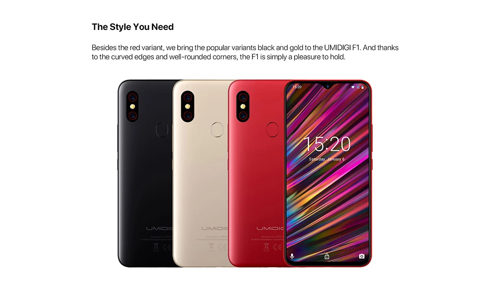 UMIDIGI F1 Android 9,0 6," FHD 128 GB Встроенная память 4 Гб Оперативная память 5150 mAh 18 W быстрой зарядки смартфона nfc 4g открыл мобильный телефон 8-ядерный ячейки Смартфоны восемь основных Двойная камера