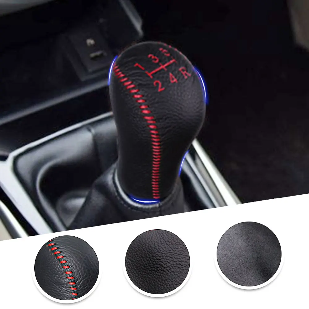 Для HYUNDAI Sonata 2004 2005 2006 MT 1 шт. ручка переключения ручного тормоза из искусственной кожи чехол-редуктор Декор автомобиля ручка переключения передач