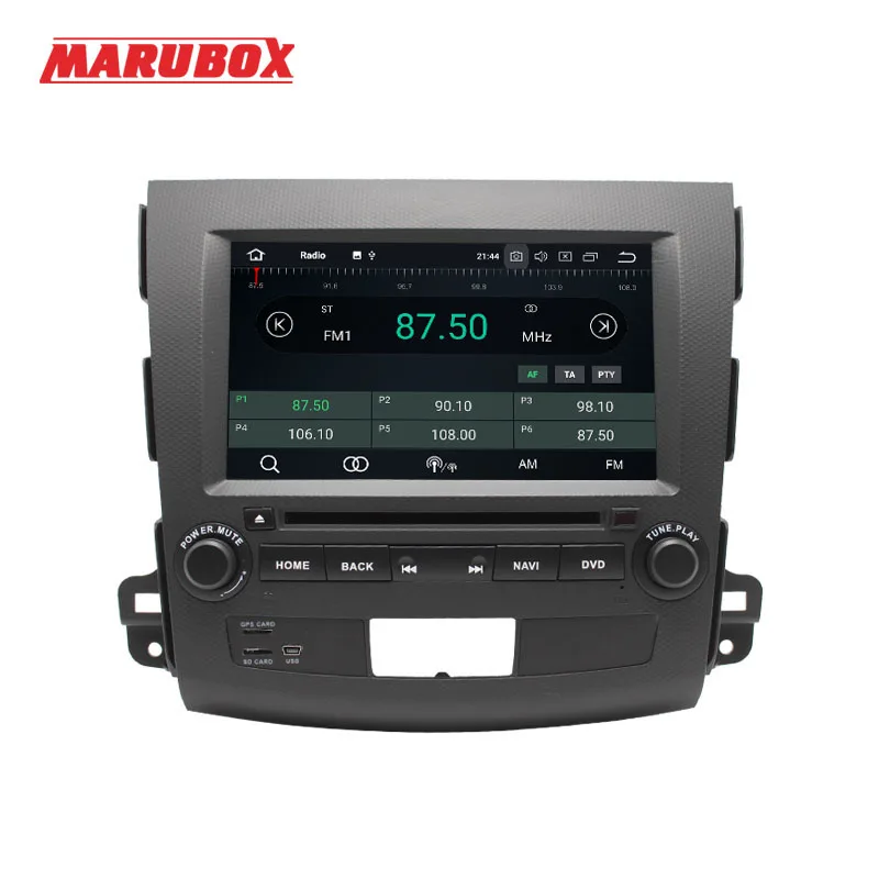 Marubox 2 Din Android 9 4 ГБ ОЗУ для MITSUBISHI Outlander XL 2006 2012 Стерео навигационный GPS радиоприемник