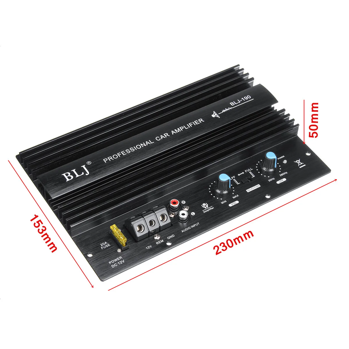12V 1000W Мощность Фул басовый сабвуфер 105dBA подойдет как для повседневной носки, так автомобильный аудио аккустическая система для Мощность усилитель платы Термальность защита от перегрузки Мощность Фул бас-гитара