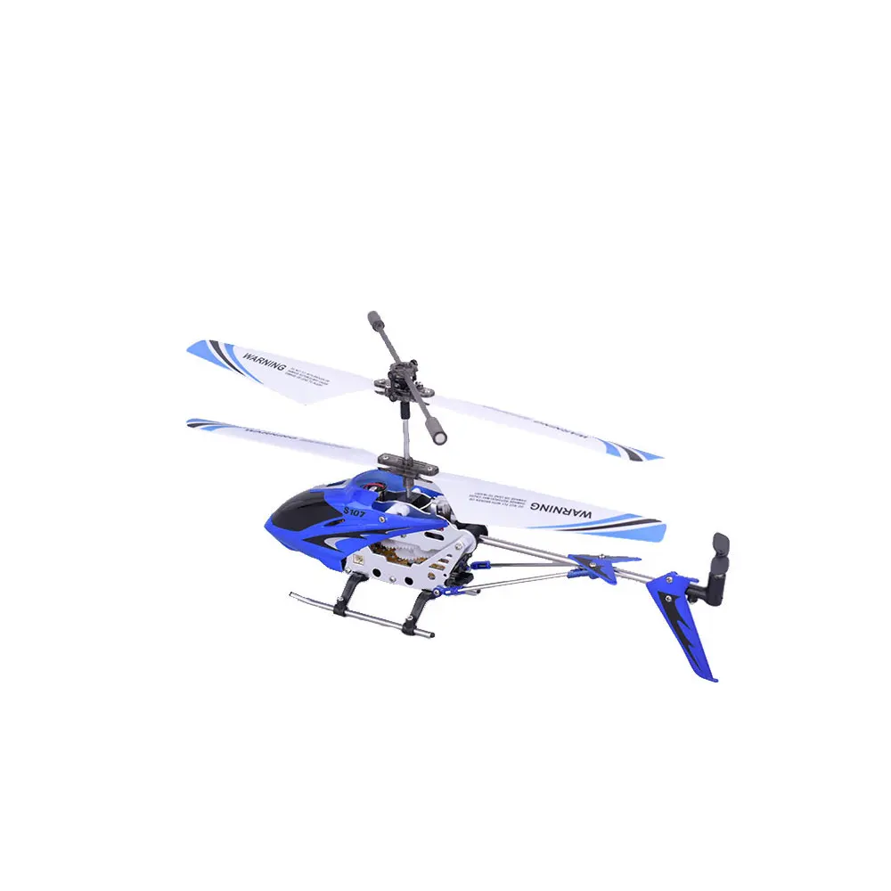 Syma S107G 3CH вертолет сплав Fuselage usb зарядка Дрон RC вертолеты с гироскопом светодиодный фонарь синий RTF
