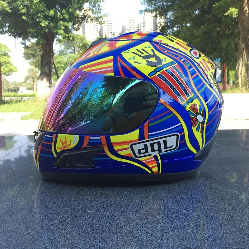 Мода полный шлем moto rcycle в летние сезоны casque casco man Анти-туман с прозрачными линзами