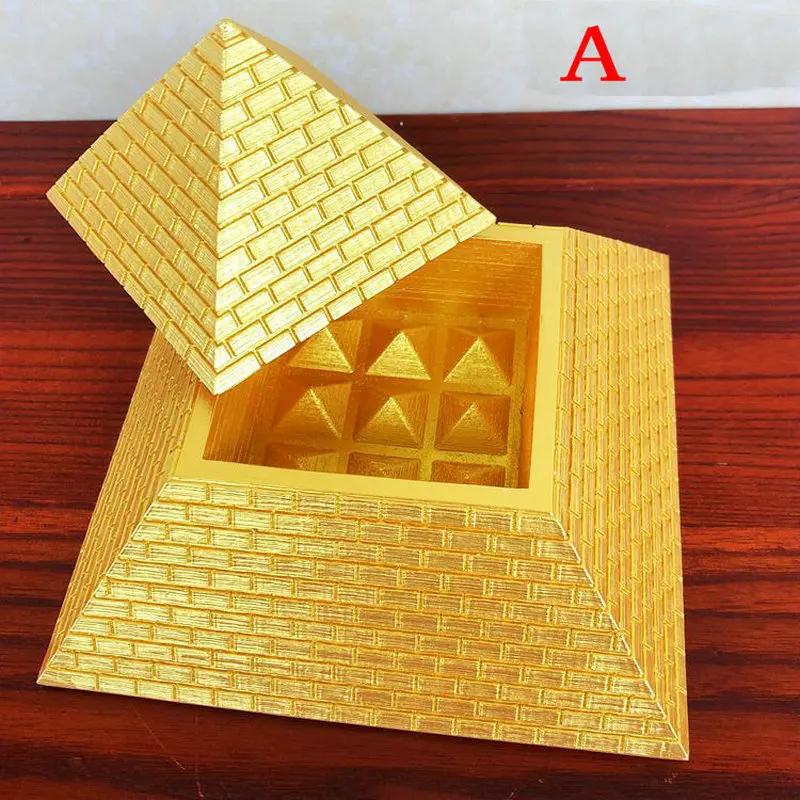 Energy Pyramid Generator Ancient Egyptian Feng Shui Decoration Town House Model Deep Sea Ore Gold High Precision Hunting Ruler