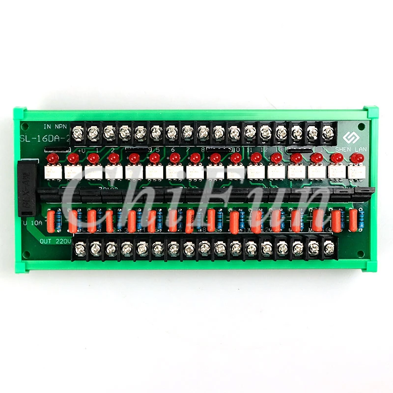 16-полосная PLC SCR Изолированная 220В Выходная плата управления разделительная пластина SL-16DA-2