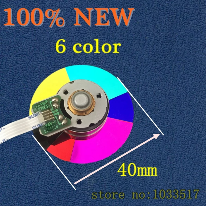 

6 Segmento Projector Color Wheel for Acer P1101 Projector 40mm
