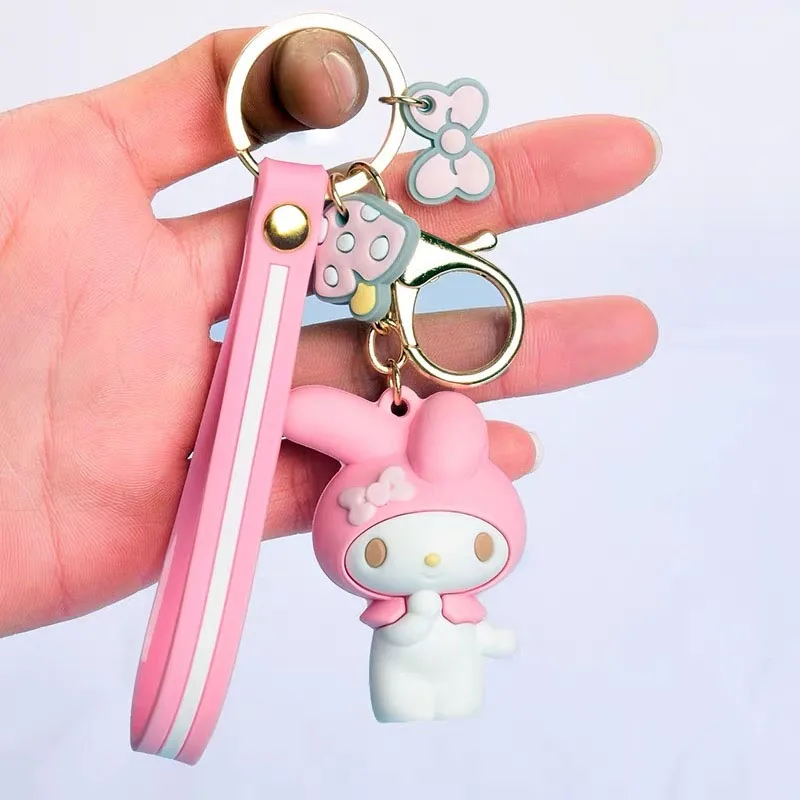 22 Милый мой Мелодия пудинг Cinnamoroll Собака меховой шар пушистый брелок для ключей брелок кольцо для ключей для девочек плюшевая игрушка 1 шт - Цвет: 22
