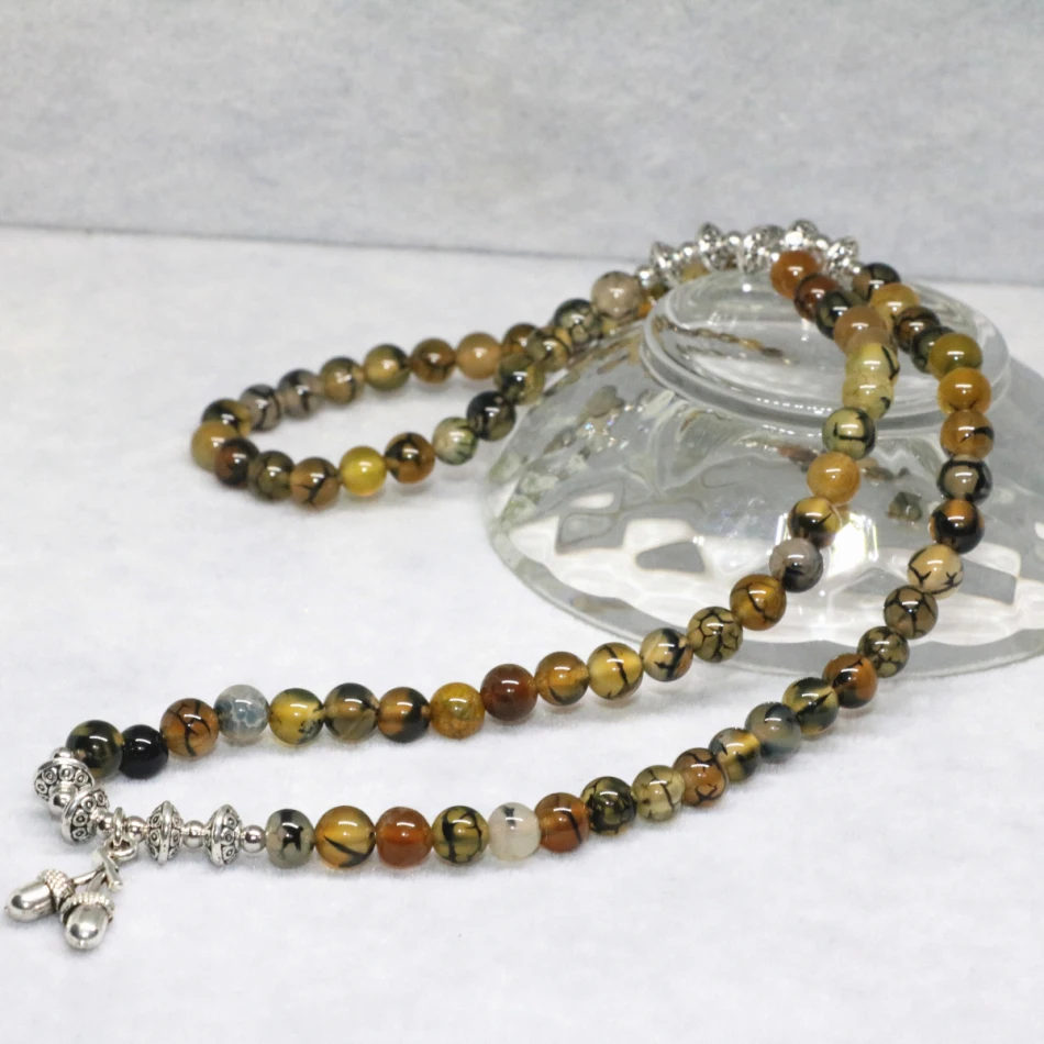 Оригинальный дизайн Винтажный новый модный натуральный желтый Дракон вены