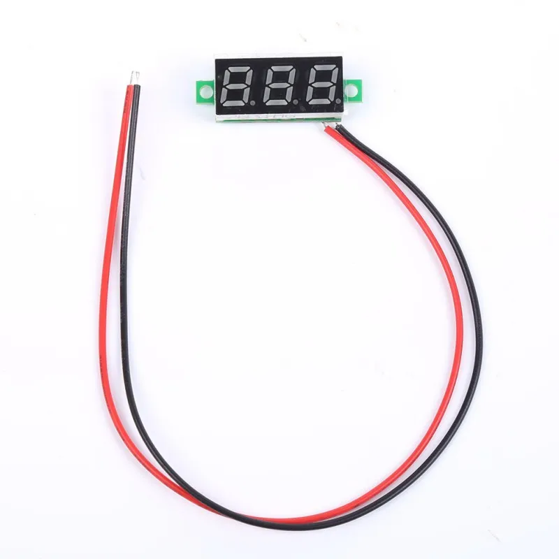 ЖК цифровой вольтметр постоянного тока 0 30 в светодиодный с двумя проводами