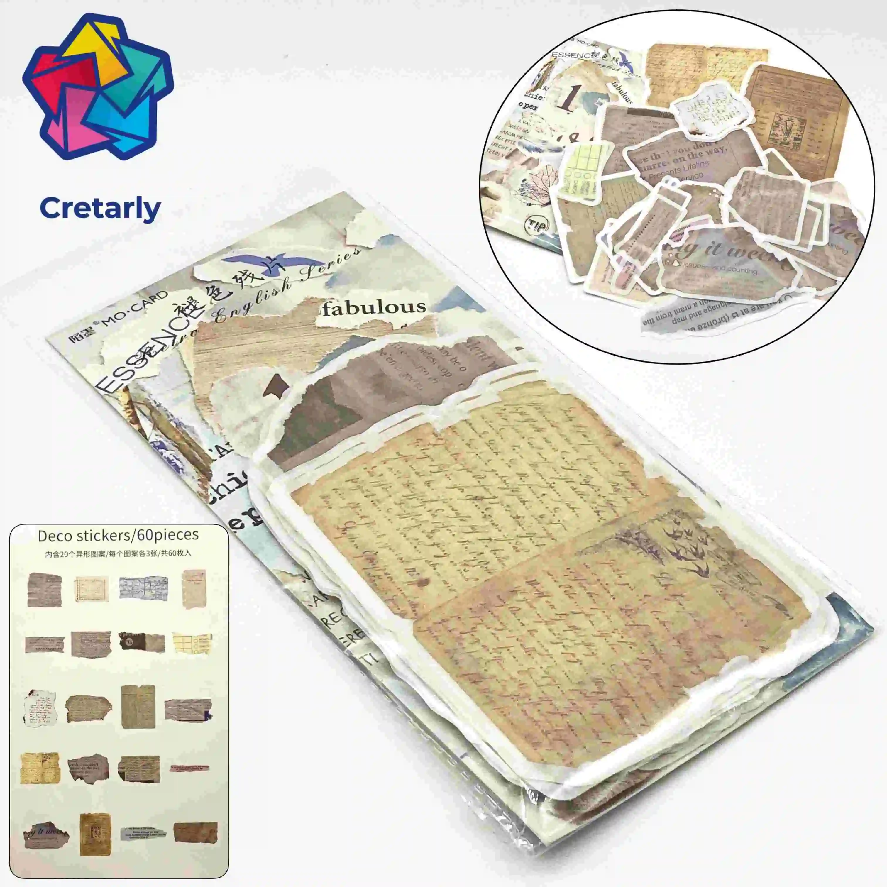 60 шт./пакет Ретро творческая наклейка Diy игрушка календарь альбомный деко дневник наклейка Скрапбукинг планировщик Липкая лента подарок - Цвет: F