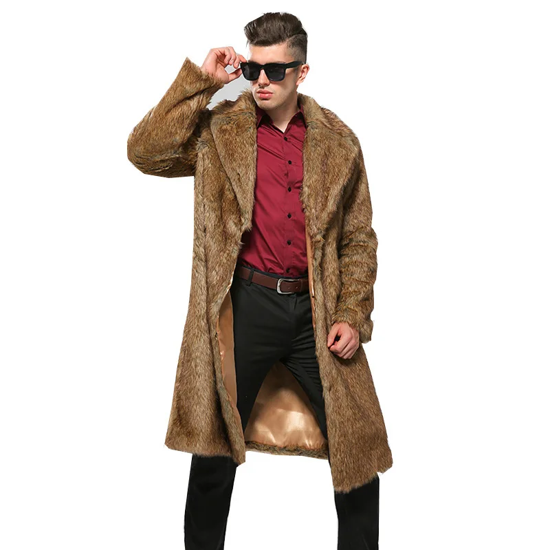 S 6XL Европейская и американская Новая мужская зимняя одежда Мужское пальто из