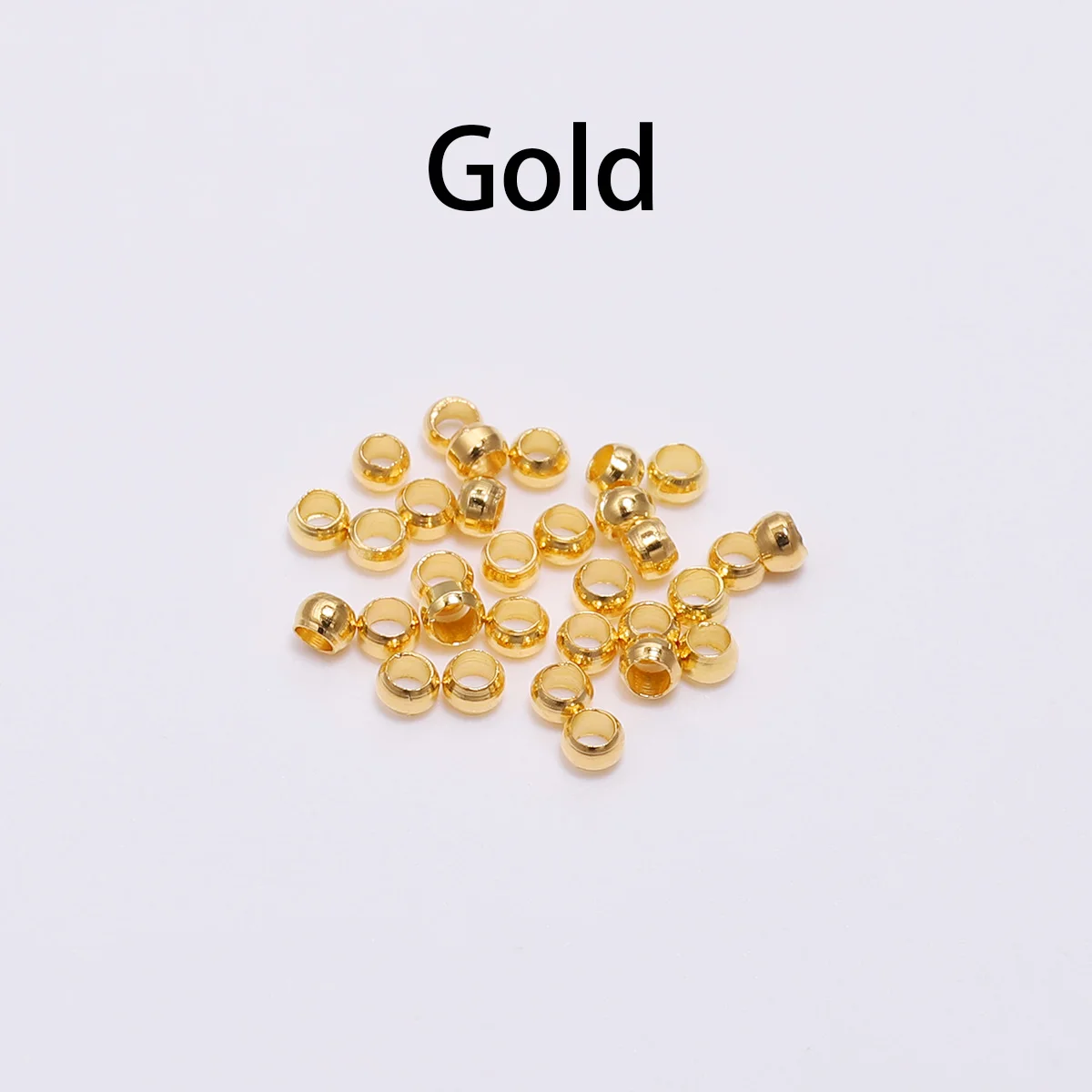 Gold 500 шт./лот 2,5 3,5 4 мм шариковый Плунжер Doreenbeads шариковый зажим концевые бусины пробки разделитель бусины для изготовления ювелирных изделий принадлежности - Цвет: Gold