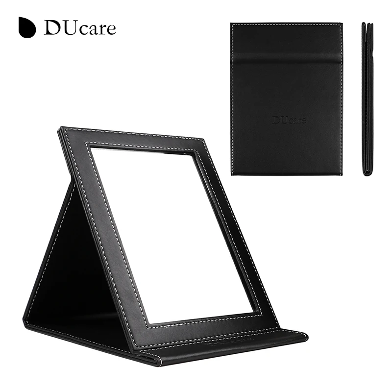 DUcare 1 шт. Новое корейское модное кожаное косметическое зеркало из искусственной