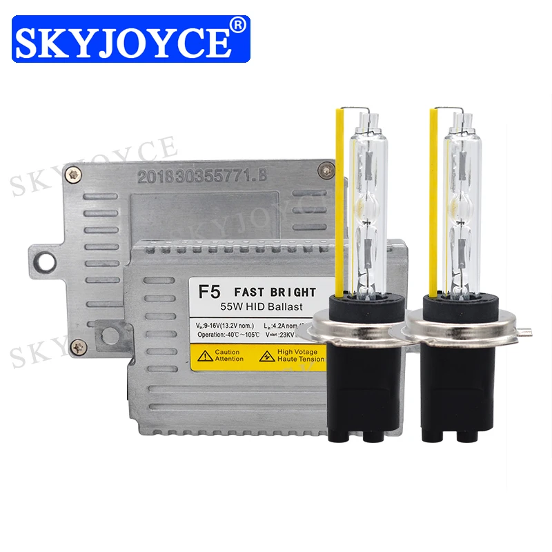 SKYJOYCE 55 Вт быстрая яркая Автомобильная фара комплект ксеноновых ламп H7 H1 H3 H11 9005 HB4