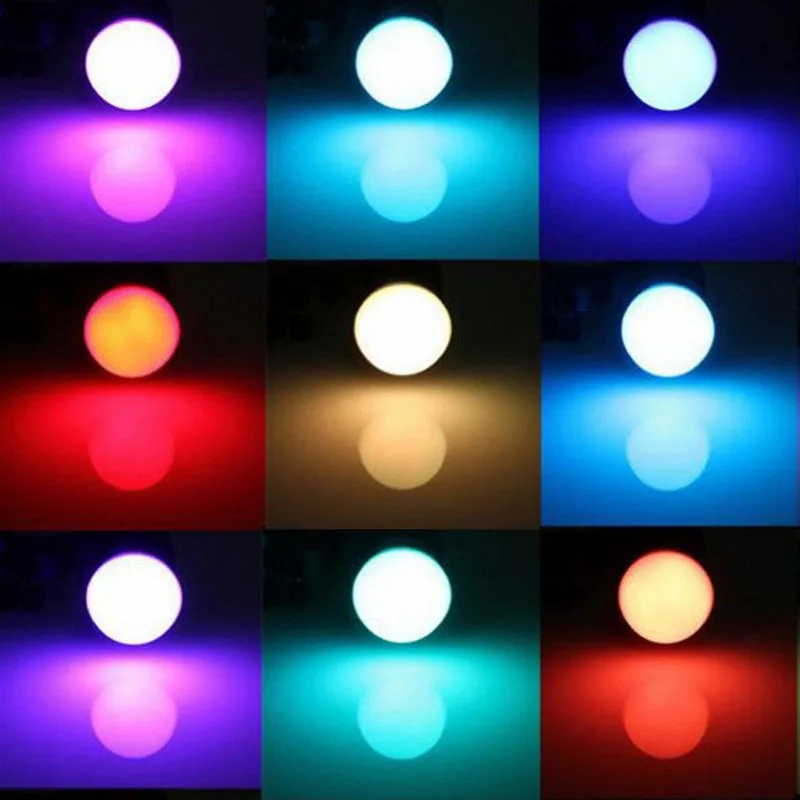 ZUCZUG LED RGB волшебная лампа 6 Вт 9 AC85 265V 220 В Светодиодный прожектор + Ir afstandsbediening