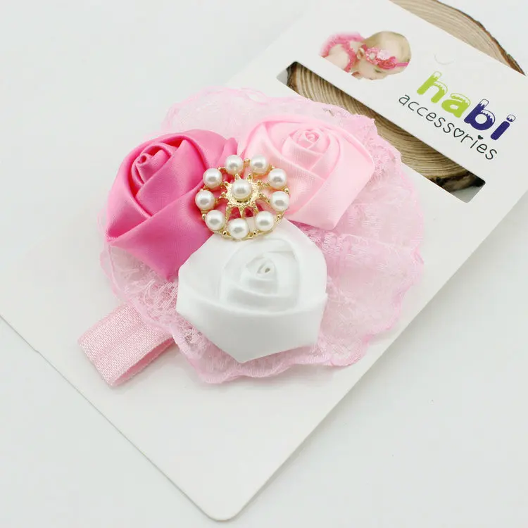 Детские повязки на голову розы цветочные бутоны детские для девочек принцессы