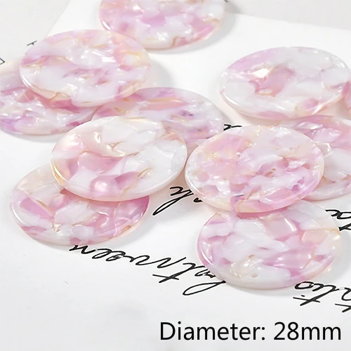 5-28mm Уксусная кислота круглый одиночный кран diy серьги кулон небольшой кулон Материал аксессуары - Цвет: 5-28mm