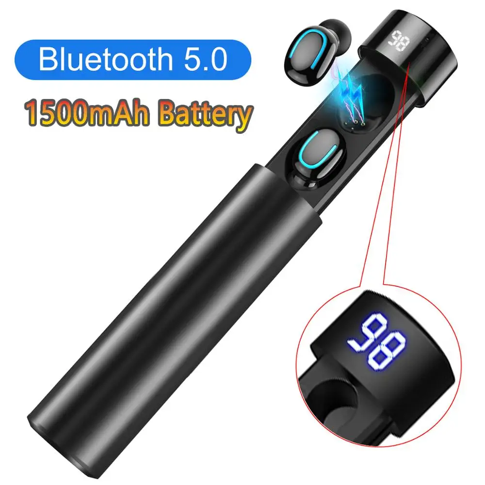 Pull Style TWS беспроводные наушники 3D стерео портативные Bluetooth V5.0 водонепроницаемые