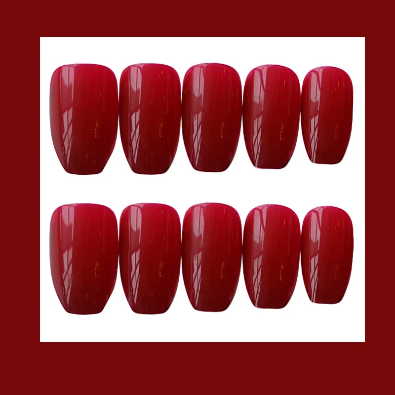 24pcs/set Multi color French Ballet Fake Nail Gradeint Natural Coffin False Nails Wholesale Nails Supplier nail tips