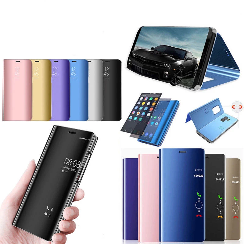 Умный зеркальный флип чехол для Huawei P20 P10 Mate Note 10 8 9 Lite Pro Plus P9 Honor P8 2017 P Smart Nova 2i 3E 3i