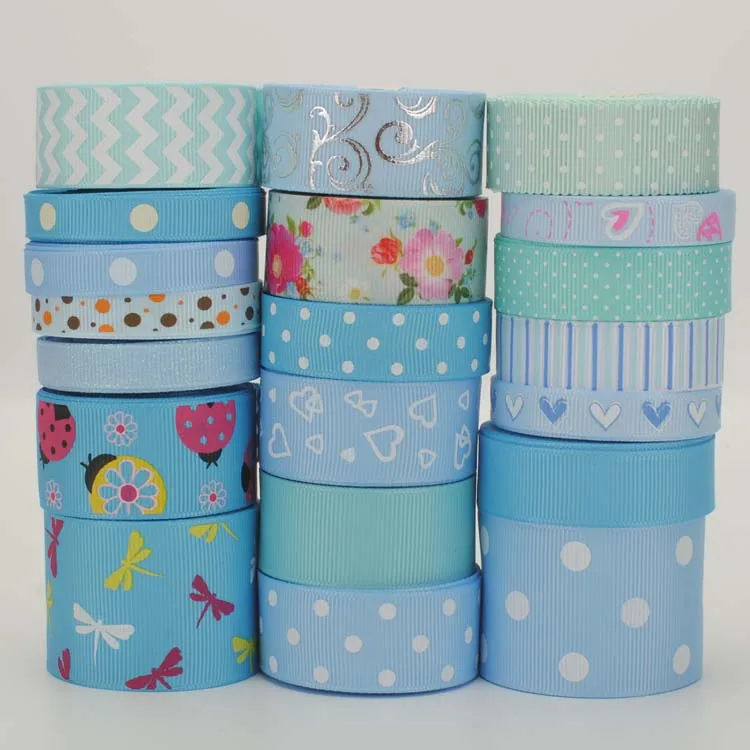 Атласная лента новый набор 20 видов с ярким цветочным принтом|ribbon tape|satin ribbonribbon free