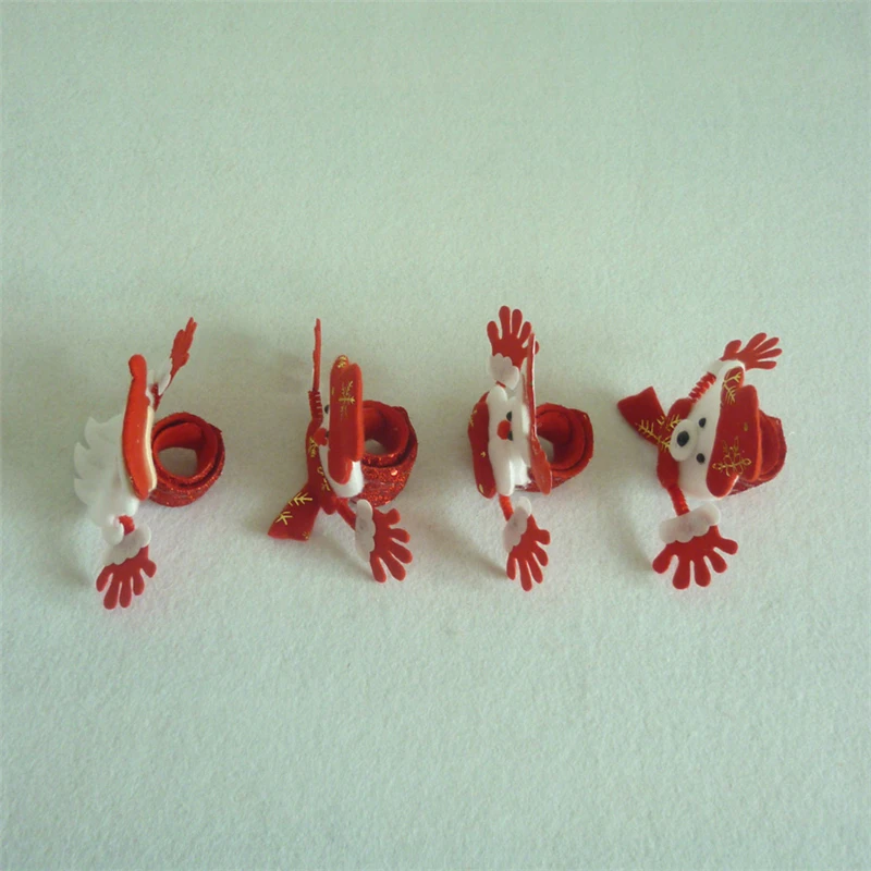 4 шт. Рождественское украшение пряжка для ремня держатель салфеток кольца на