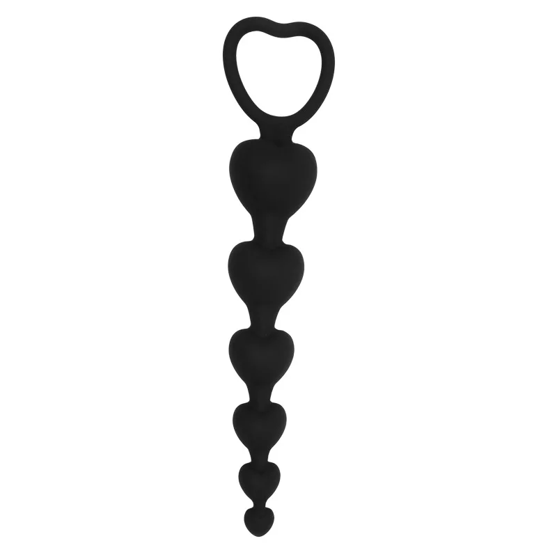 Heart-Shaped Anal Beads Silicone Butt Plug Vaginal Balls Prostate Massager Pull G Spot Stimulate Sex |