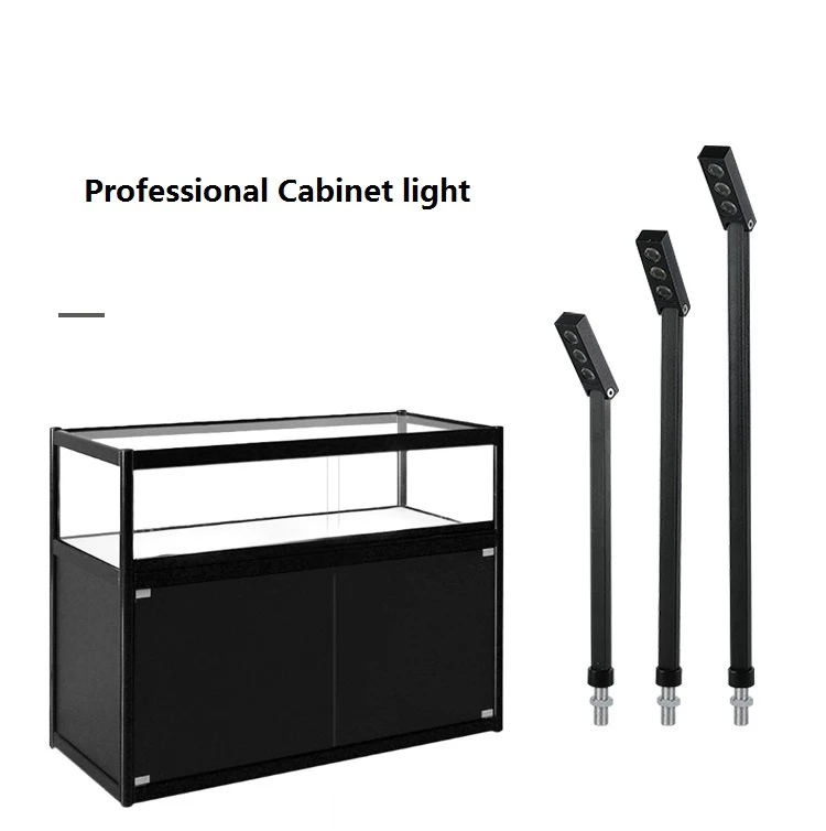 85-265Vac input led cabinet spot lamp, 3W showcase, Jewelry Upright lamp, rotatable 13-43cm accent Cree gradevin display light