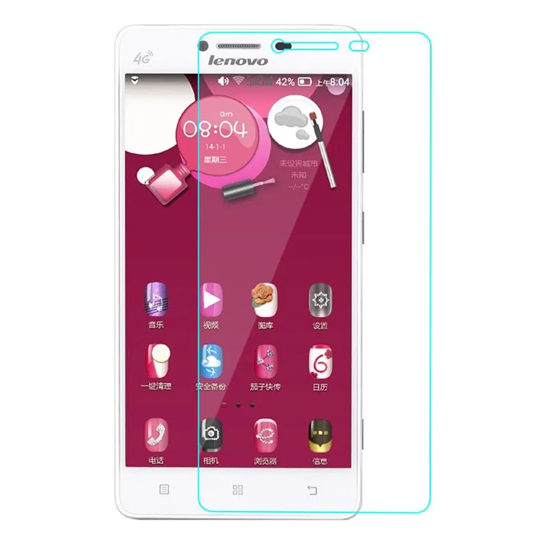 Для lenovo A858T, закаленное стекло, защита экрана, оригинальная, передняя, lcd, Взрывозащищенная, защитная пленка A858 A 858, pelicula de vidro