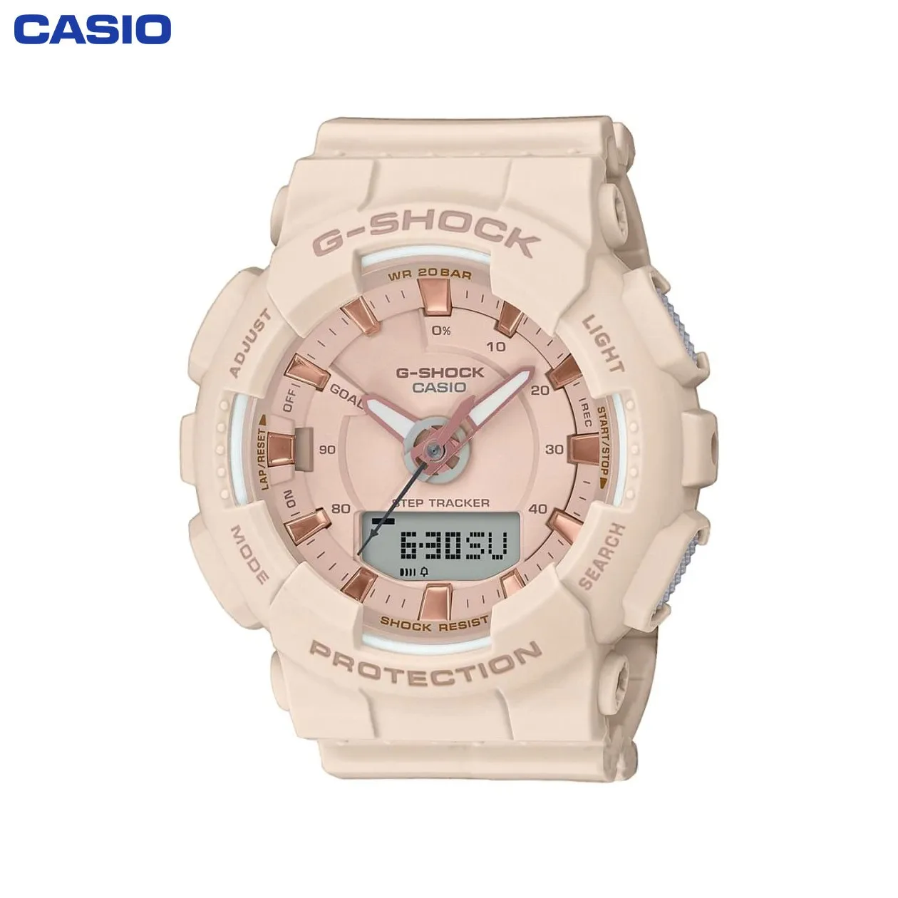  Quartz Wristwatches Casio GMA-S130PA-4AER mens waterproof watch wrist watches accessories Plastic strap with Chronograph | Наручные часы