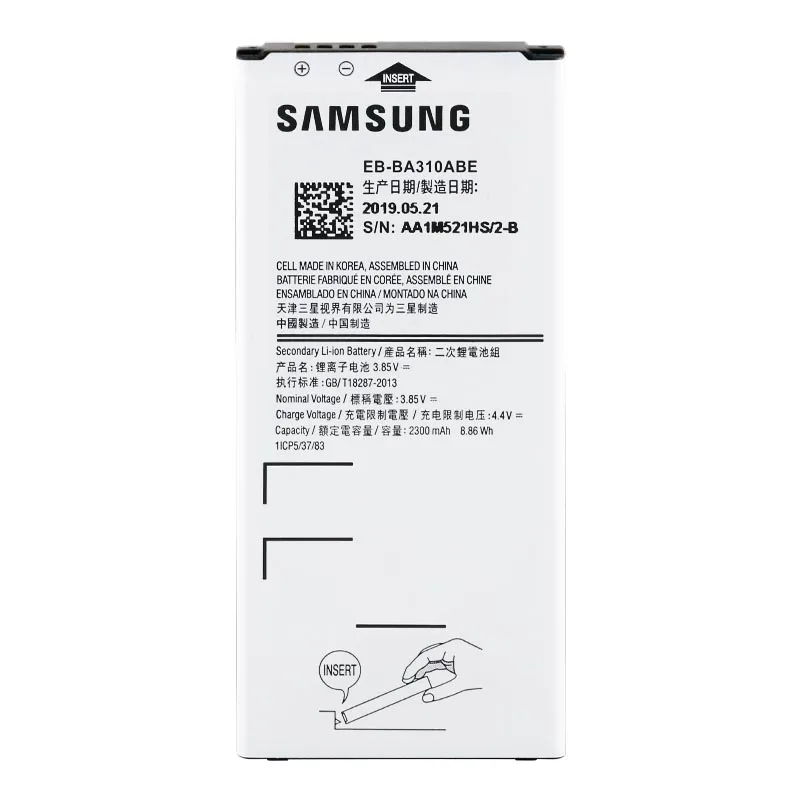 Samsung Оригинал Galaxy A3 2016 издание батарея для A310 A310F A310M A310Y 2300mAh EB BA310ABE|battery for samsung|battery