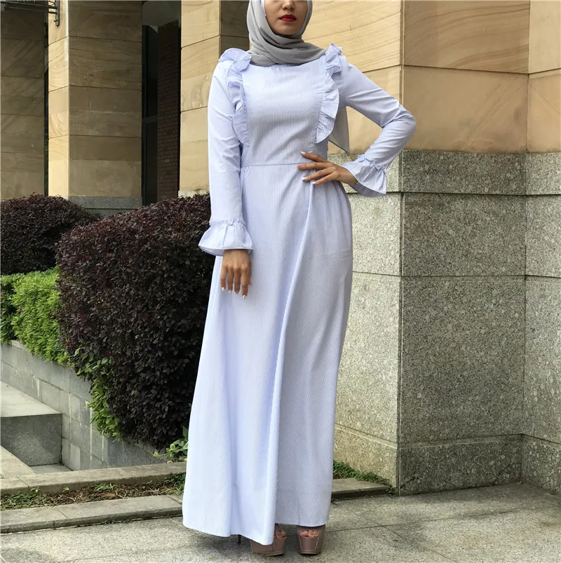 Abaya Qatar ОАЭ турецкий исламский Малайзия Плиссированное мусульманское платье