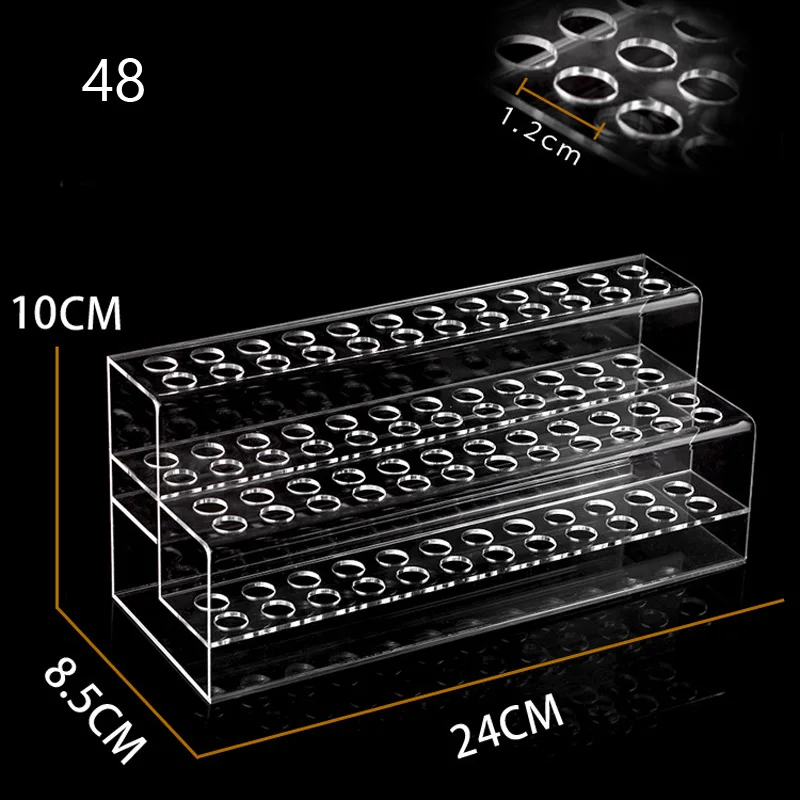 New Clear Plastic Eyebrow Pencil Pen Holder Eyeliner Makup Brush Storage Acrylic Display Stand Shelf