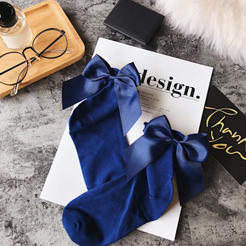 Летние женские носки с большим бантом 34 Цвета|Носки| |