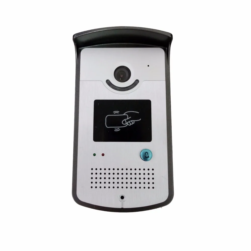 SmartYIBA Wired Video Doorphone 4.3 Inch Color Touch Screen Monitor Intercom Doorbell Ring Rfid Inductive Card Unlock IR | Безопасность