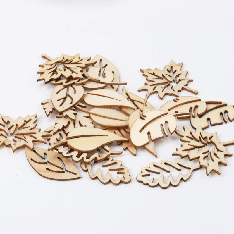 Смешанные листья шаблон Деревянный Скрапбукинг художественная коллекция