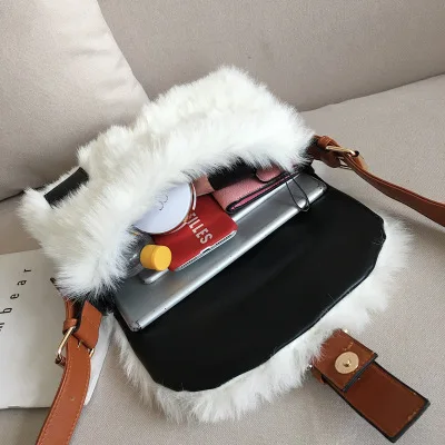 Новая зимняя одежда в Корейском стиле сумка-корзина Наплечная Сумка-саше для