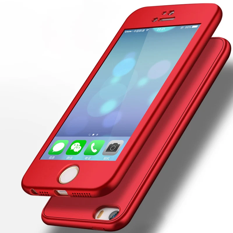 Защита всего тела Мягкий матовый ТПУ DropProof чехол для iPhone 7 8 X XR XS MAX 10 6 6s Plus 5 5S SE 360