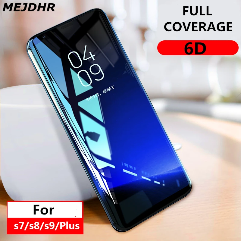 6D изогнутое полное Защитное стекло для экрана наклейки Samsung Galaxy S8 S9 закаленное Note
