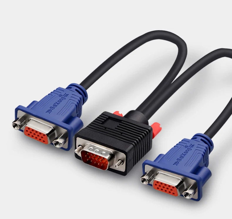 Разветвитель разъема VGA для ПК и двух мониторов отображение 2