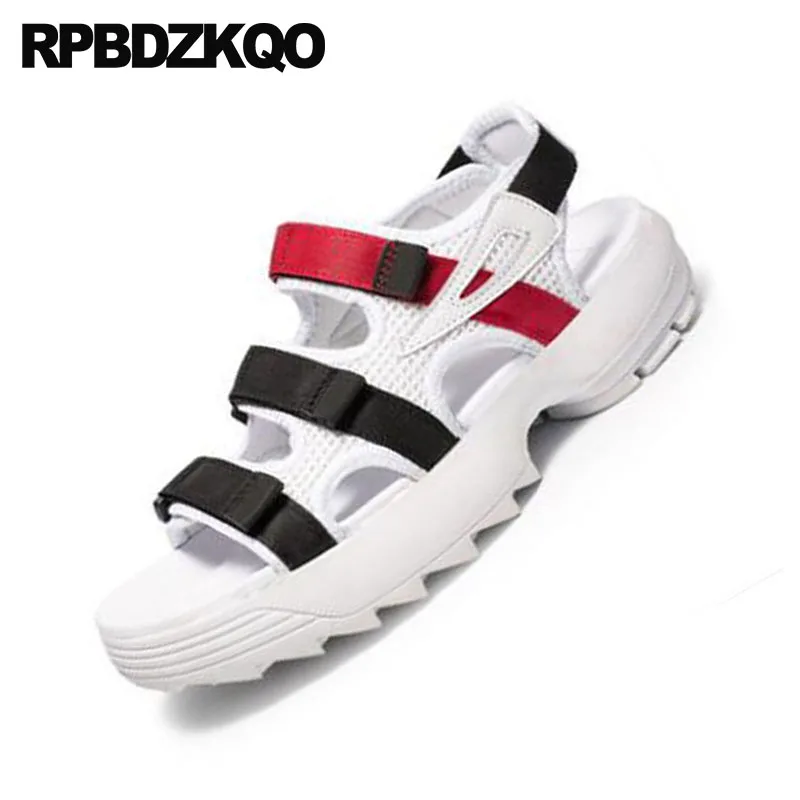 Сандалии-гладиаторы мужские на платформе уличные пляжные сандалии с водяным