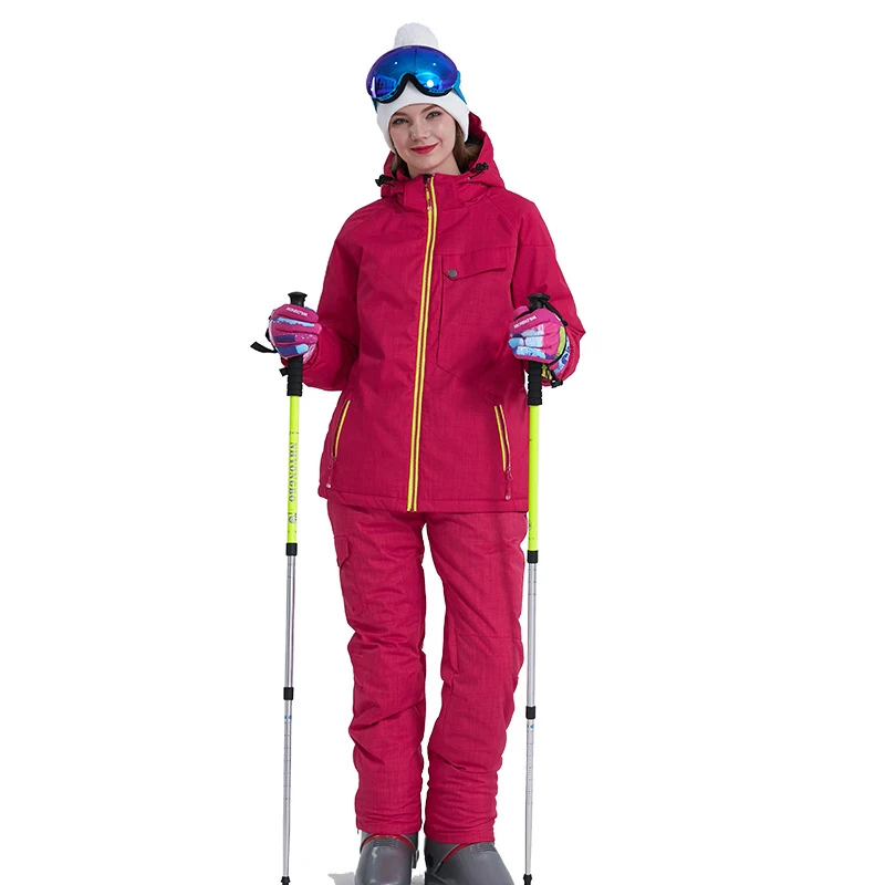 Лыжный костюм для женщин Бренды Высокое качество женский ветрозащитный