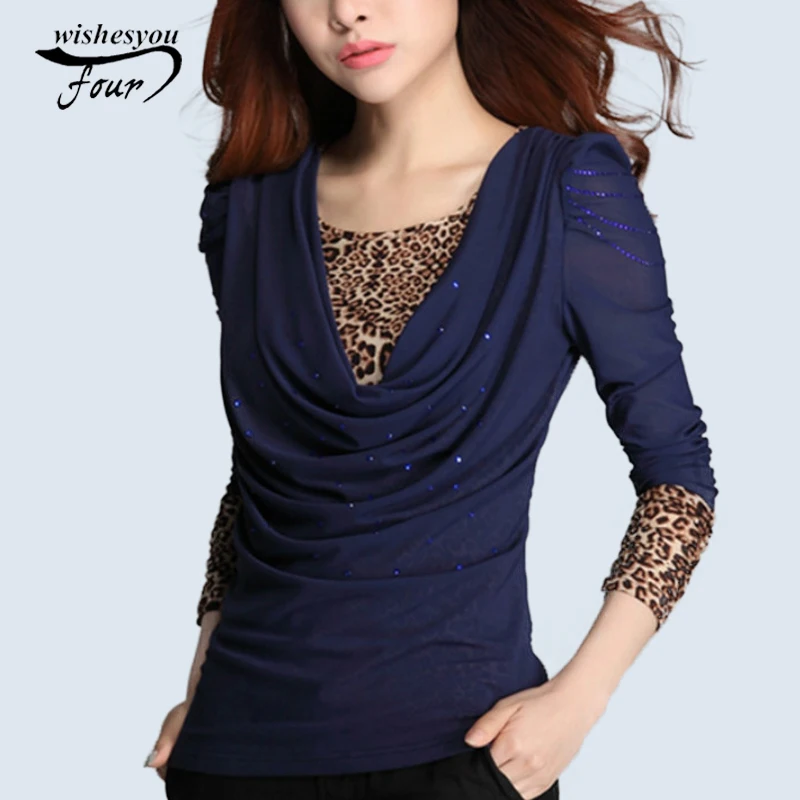 Новое поступление 2017 Осень и зима плюс размер женская рубашка корейская мода