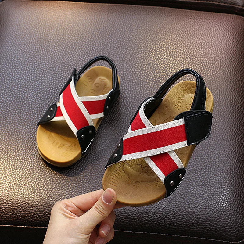 Новинка лета 2019 сандалии для мальчиков детская обувь детские с мягкой подошвой