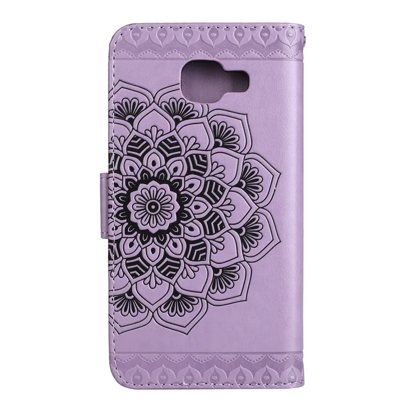 Роскошный цветок кожа флип Fundas бренд Чехол для Coque Samsung Galaxy A3 A310 sm-a310f A5 A510 sm-a510f крышка чехол