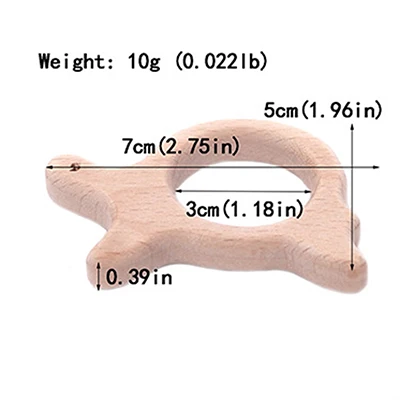 1pcs TJ041 70mm Детские деревянные кольца для прорезывания зубов 55 мм/68 мм из бука натуральное безопасное изготовление браслета ожерелья DIY ремесло Детские игрушки Детские Прорезыватели подарок - Цвет: 1pcs TJ041 70mm