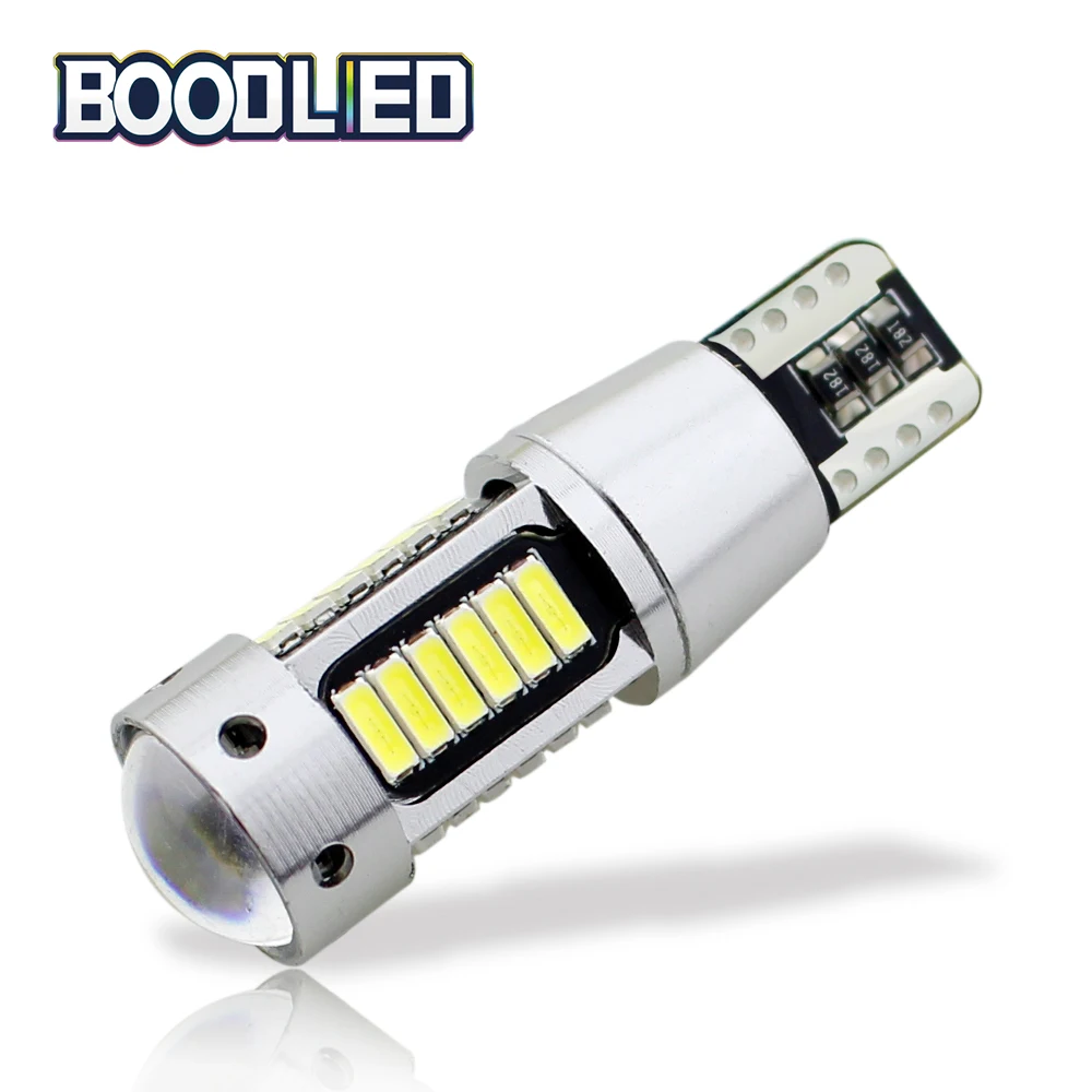 1 шт. T10 W5W светодиодные лампы 4014 30 SMD линзы 194 168 Canbus без ошибок Автомобильные огни