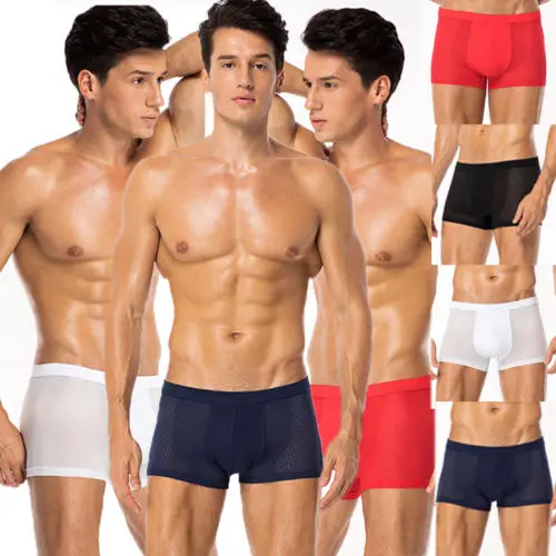 Новые мужские хлопковые дышащие трусы-боксеры | Мужская одежда