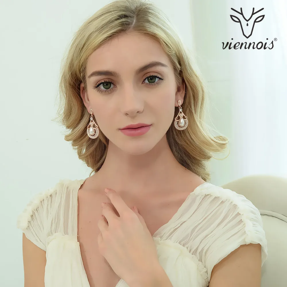 От Viennois покрытие из Япония и Южная Корея страна личность серьги-капли с