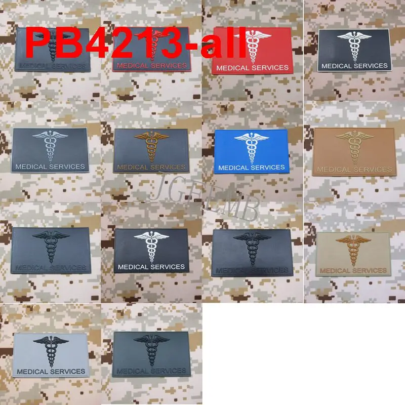 

MEDICAL SERVICES TECHNICIAN PARAMEDIC Tactical Morale Military Red Cross 3D PVC